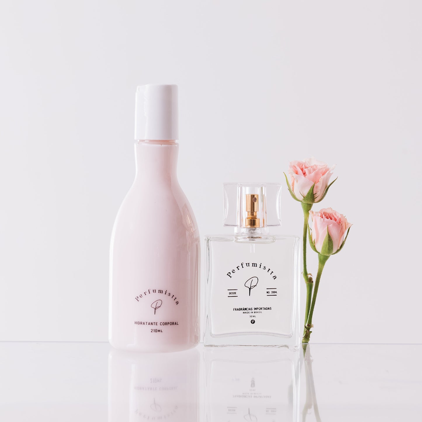 KIT Champagne Rosê, inspirado por 212 Vip Rose - Perfume + Hidratante