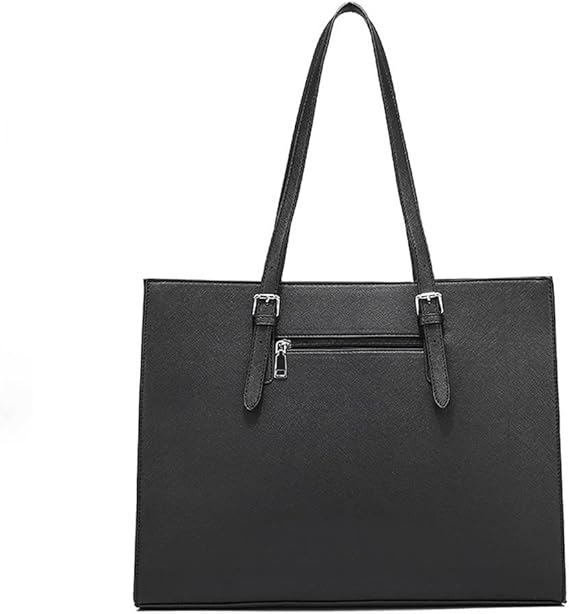 Bolsa de laptop para mulheres à prova d'água de couro leve 15,6 Polegadas.