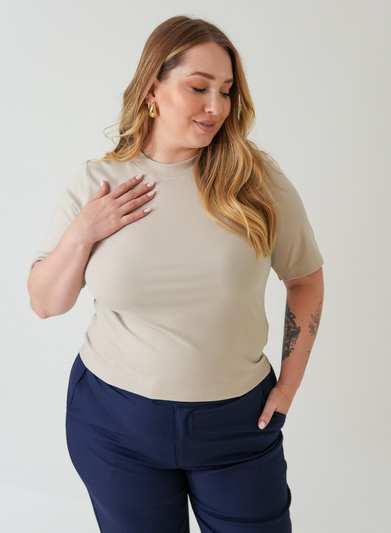 Blusa Bel - Bege Fendi