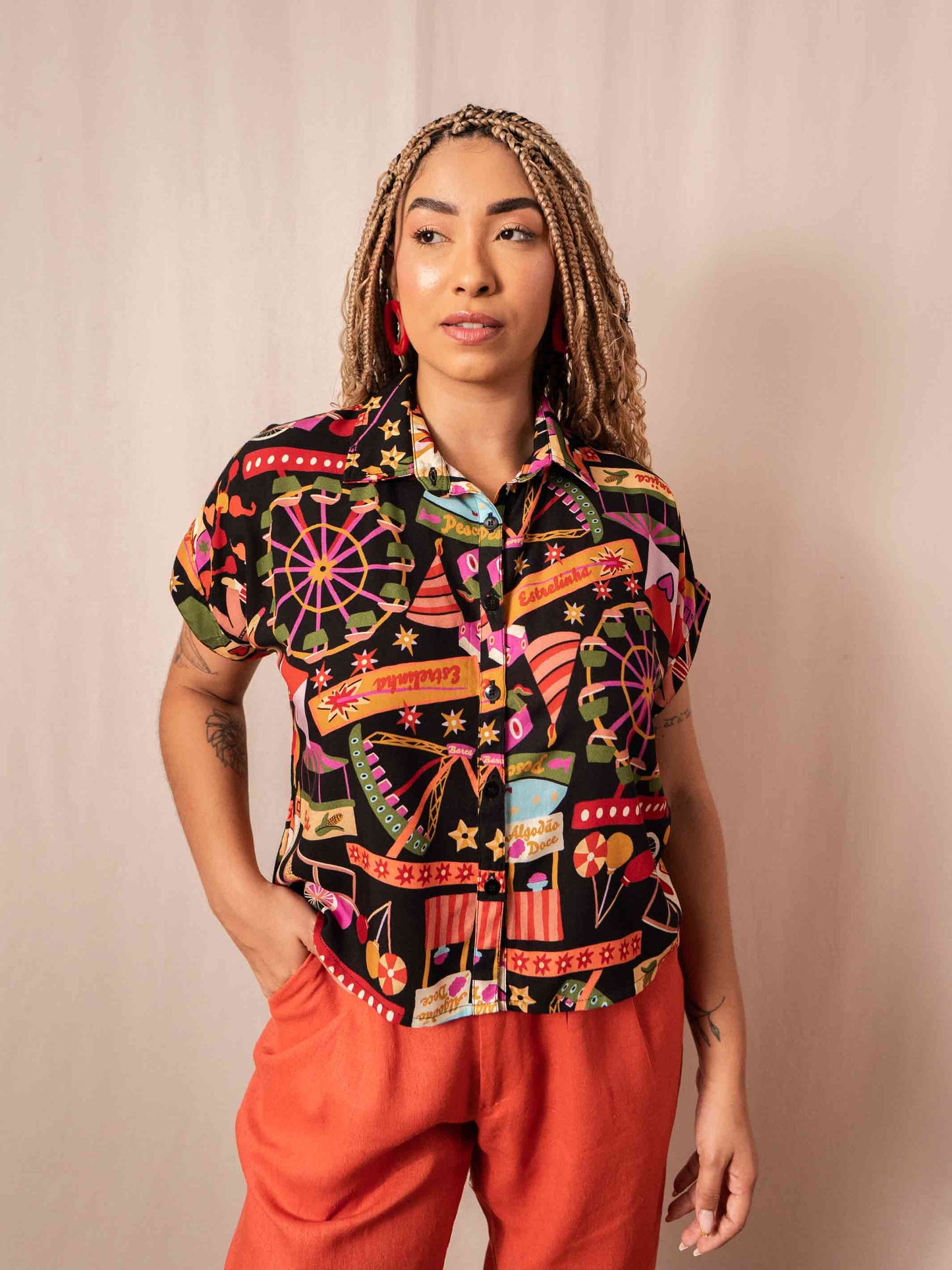 BLUSA BOTÕES | QUERMESSE