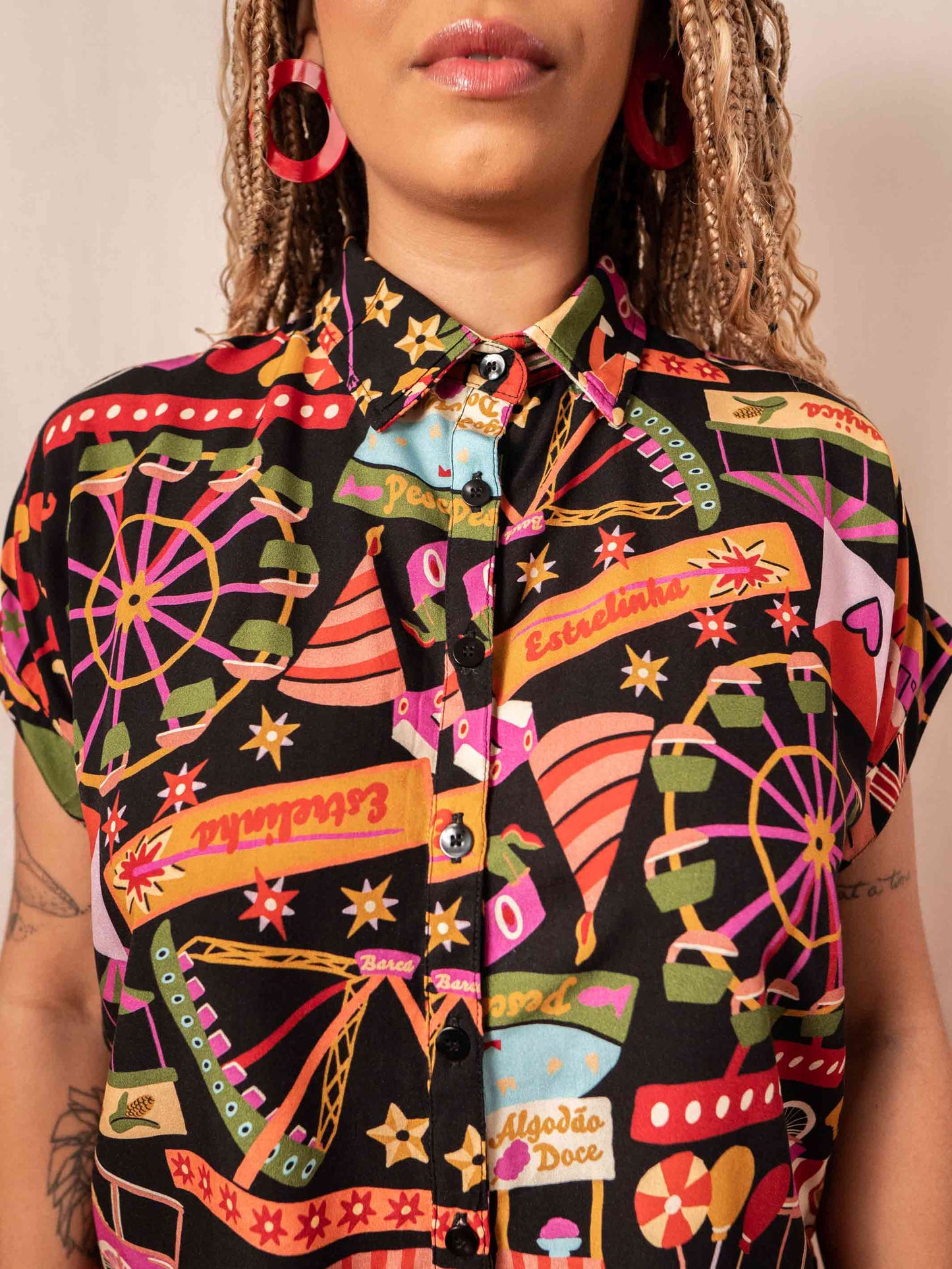 BLUSA BOTÕES | QUERMESSE