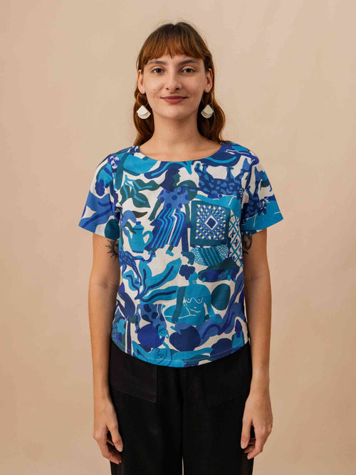 BLUSA OLÍVIA | AMPARO AZUL