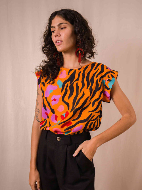 Blusa Canoa | Animal Print