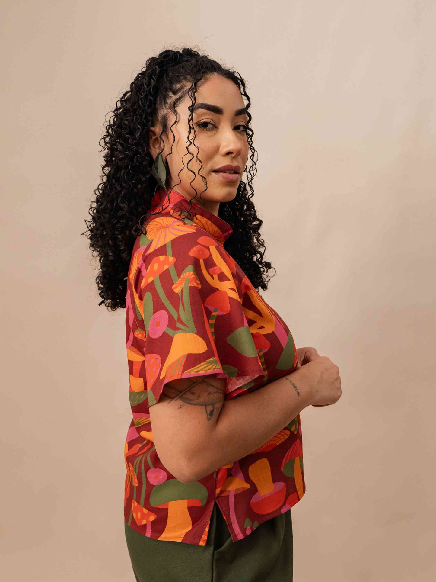 BLUSA NIPÔNICA | COGUMELO VINHO