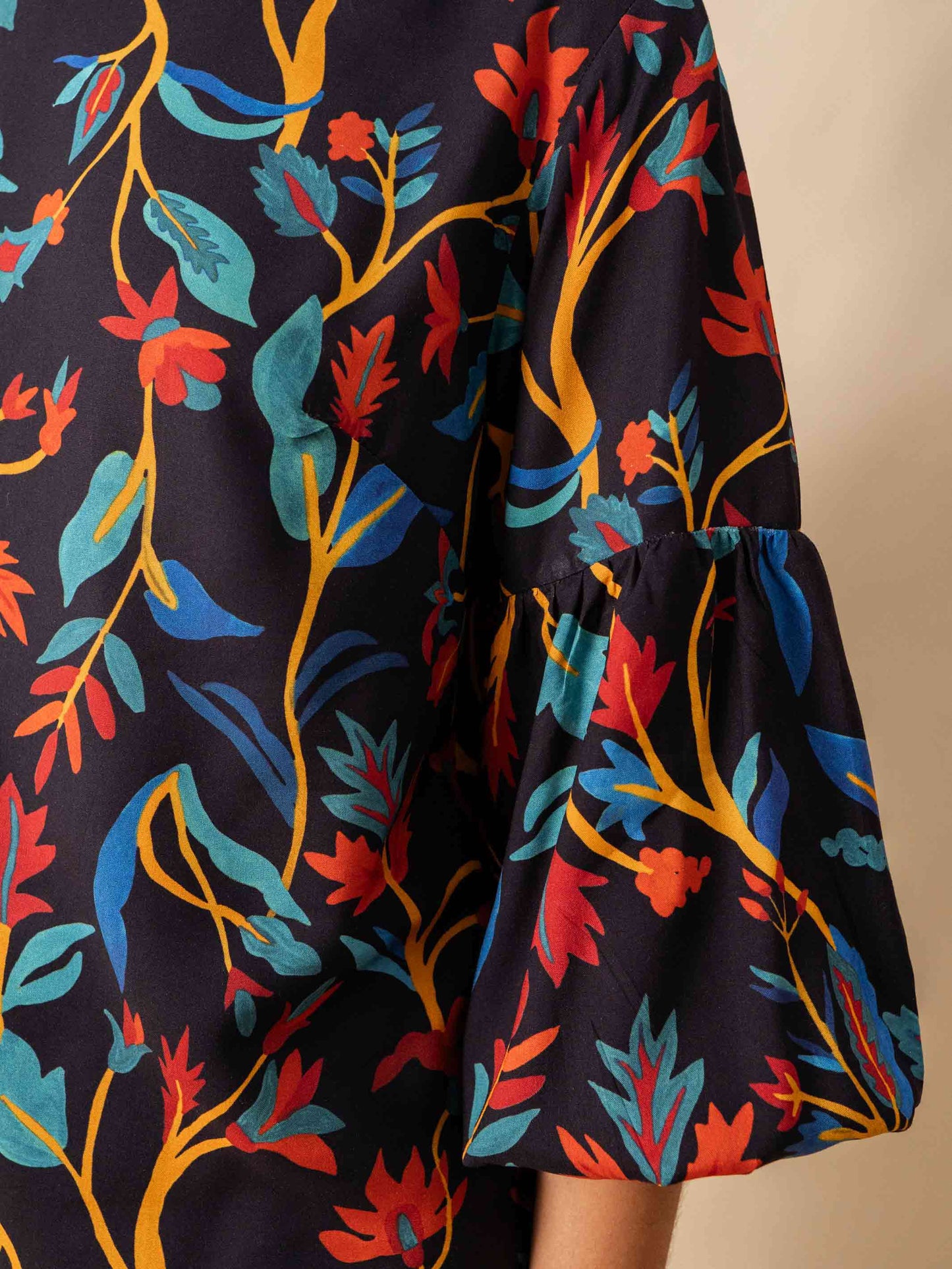 BLUSA BUFANTE | PAPEL DE PAREDE CHINÊS