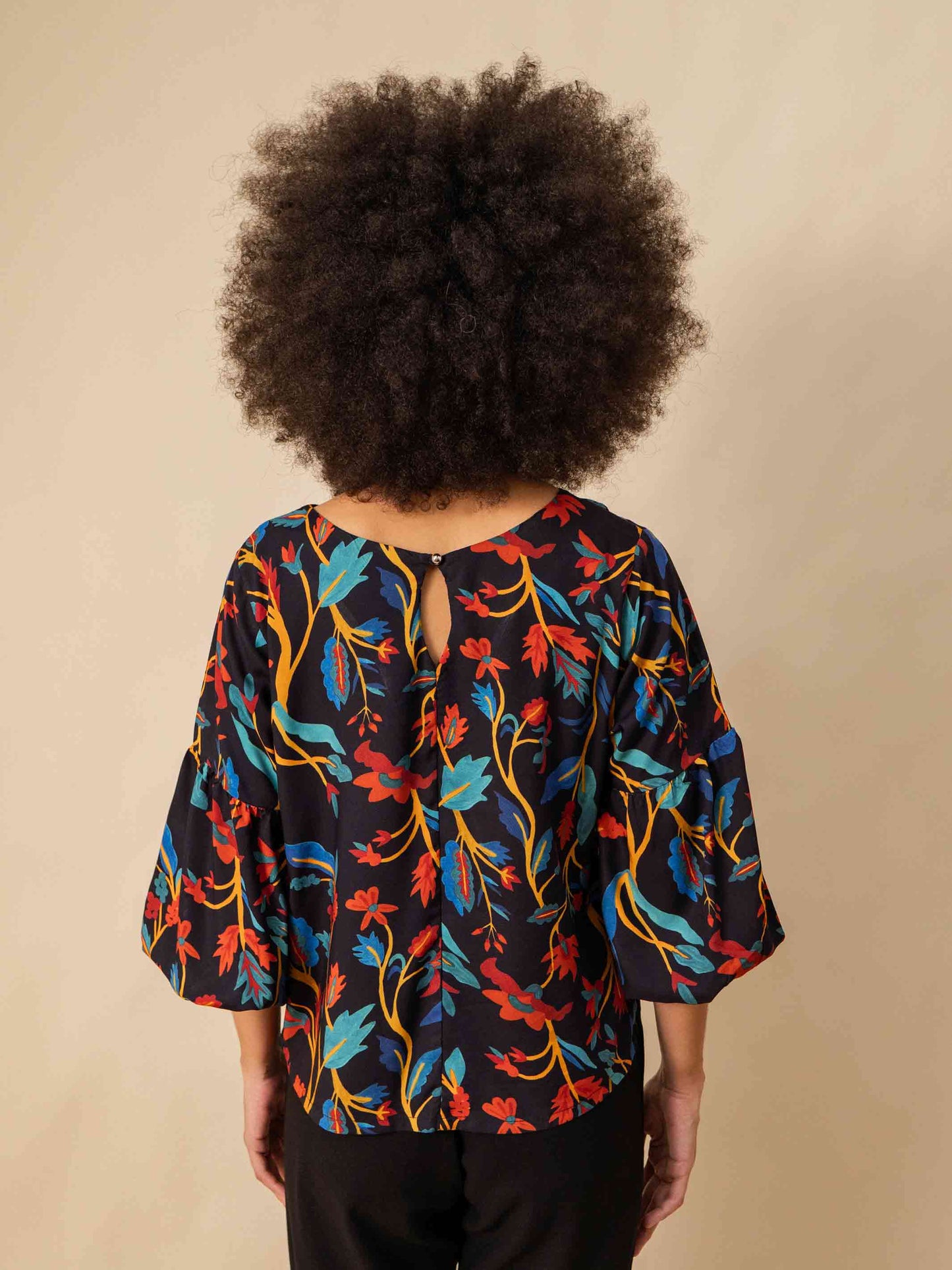 BLUSA BUFANTE | PAPEL DE PAREDE CHINÊS