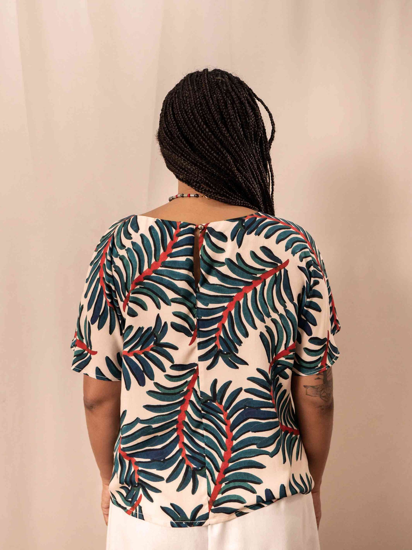 BLUSA AURORA | PALMEIRA AZUL