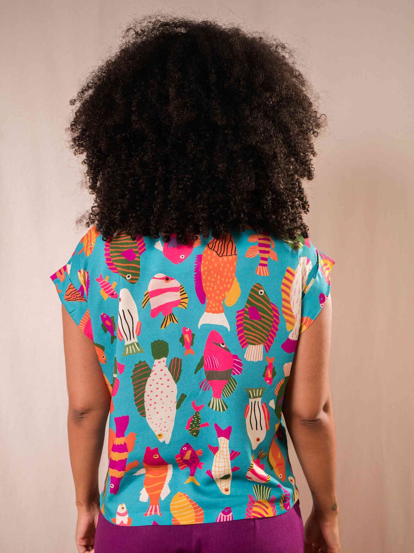 Blusa Canoa Peixes | Azul