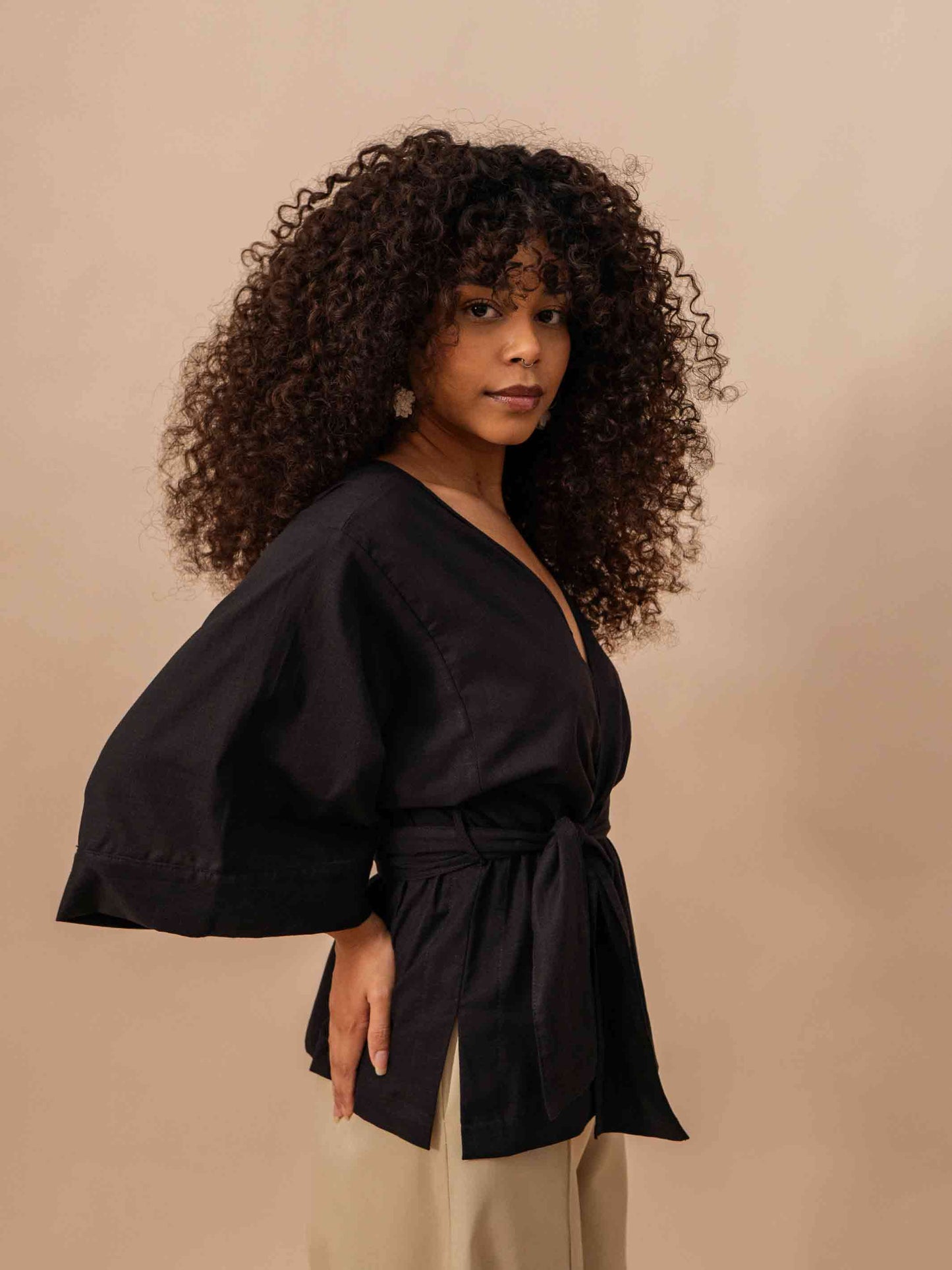 BLUSA KIMONO | ALGODÃO