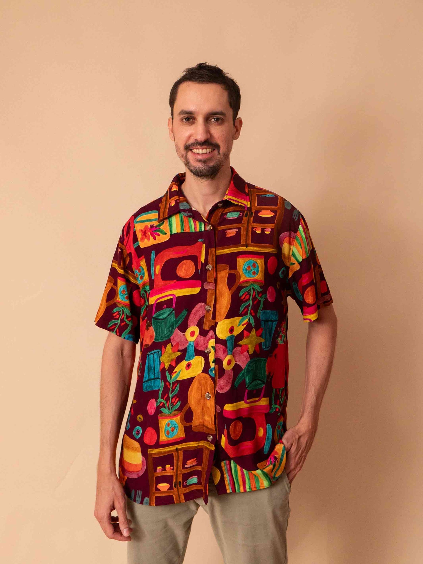 CAMISA DE BOTÃO | DENTRO DE CASA