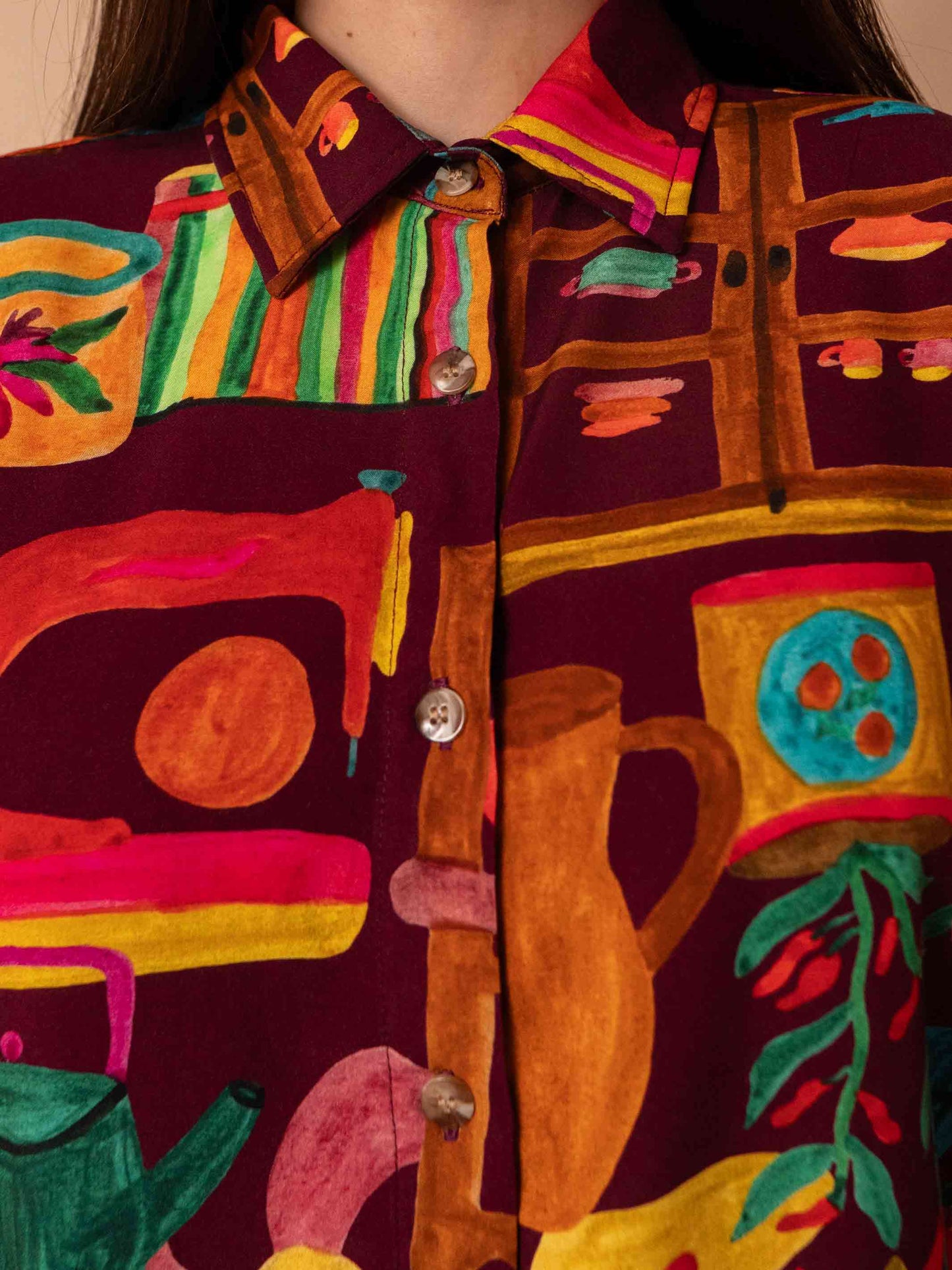 CAMISA DE BOTÃO | DENTRO DE CASA