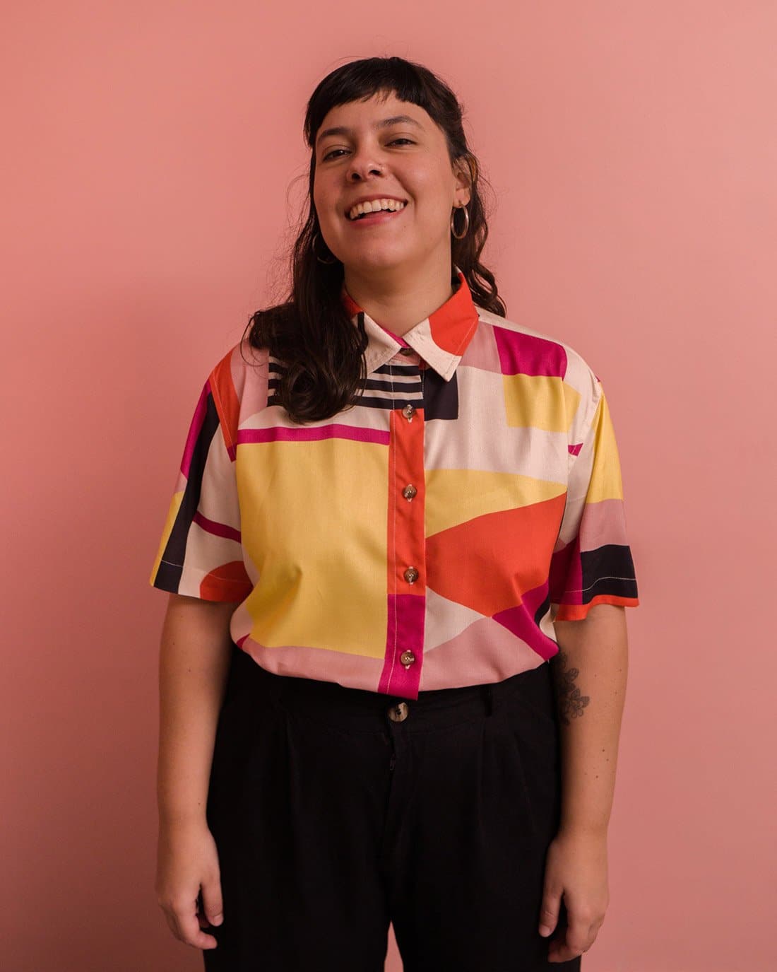 Camisa de Botão | Oitentinha Amarelo