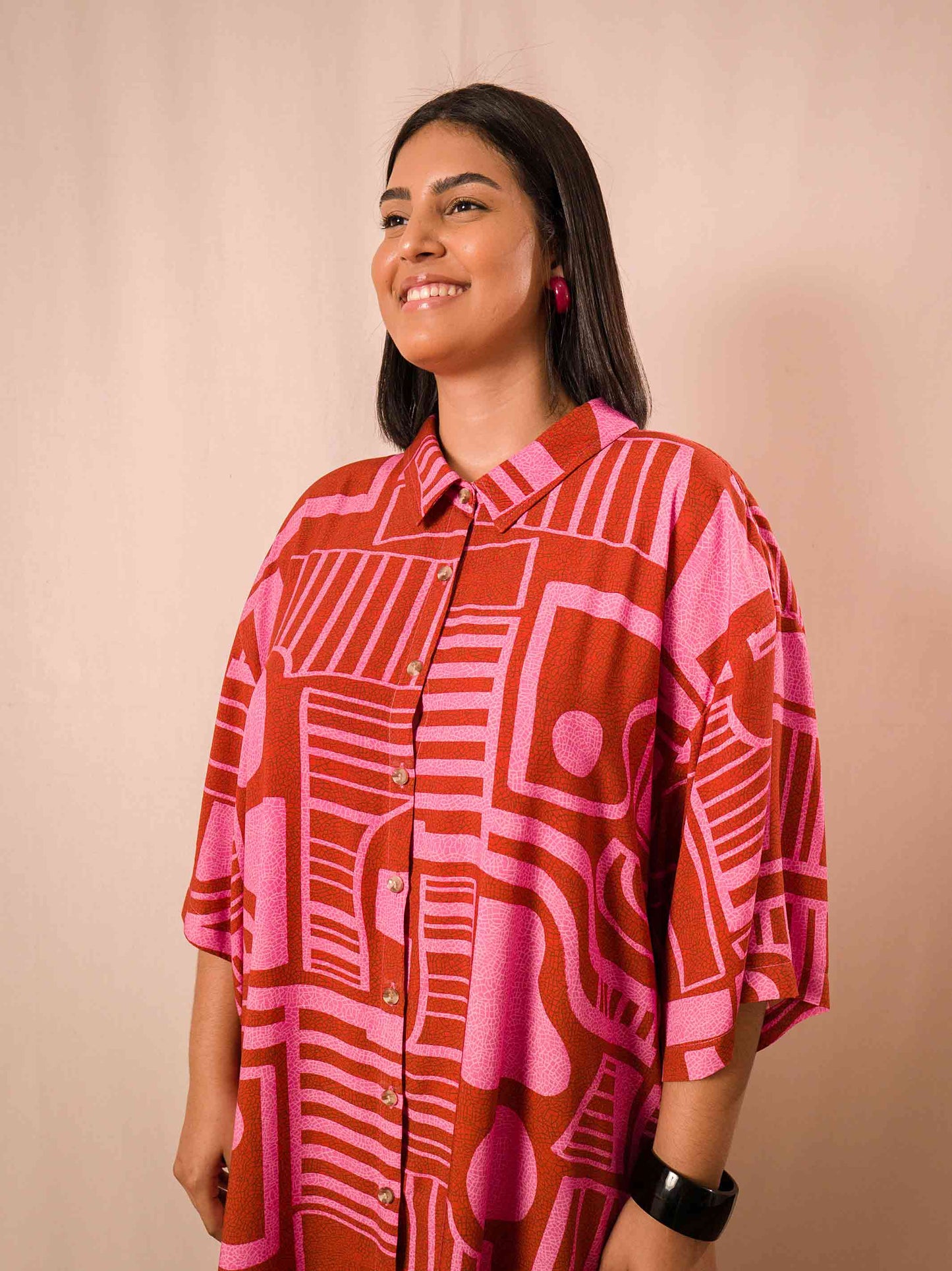Maxi chemise curto | Calçadão