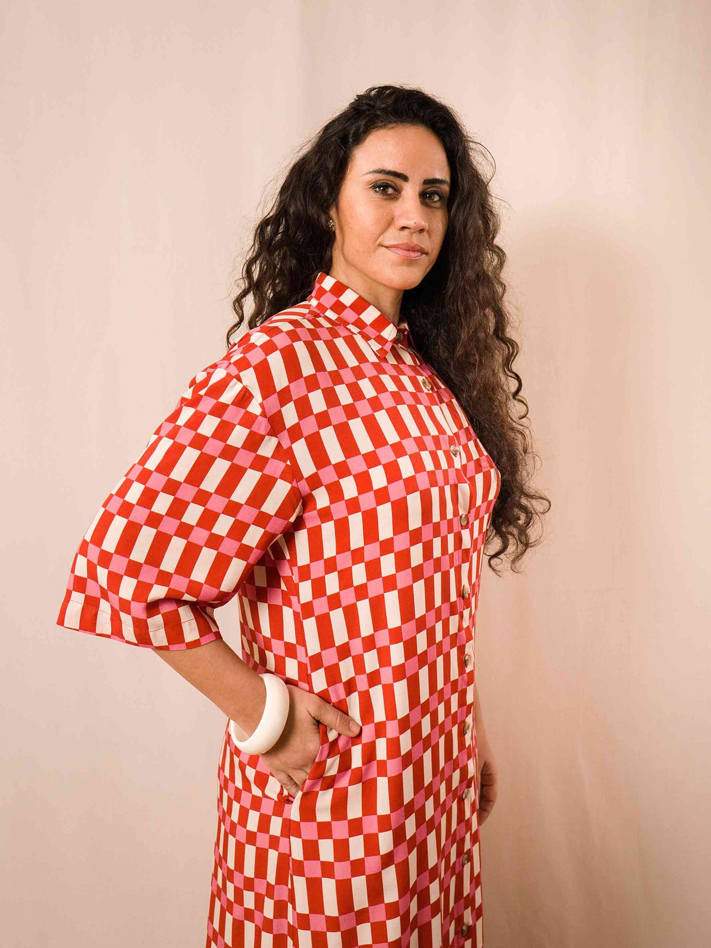 MAXI CHEMISE LONGUETE | VICHY
