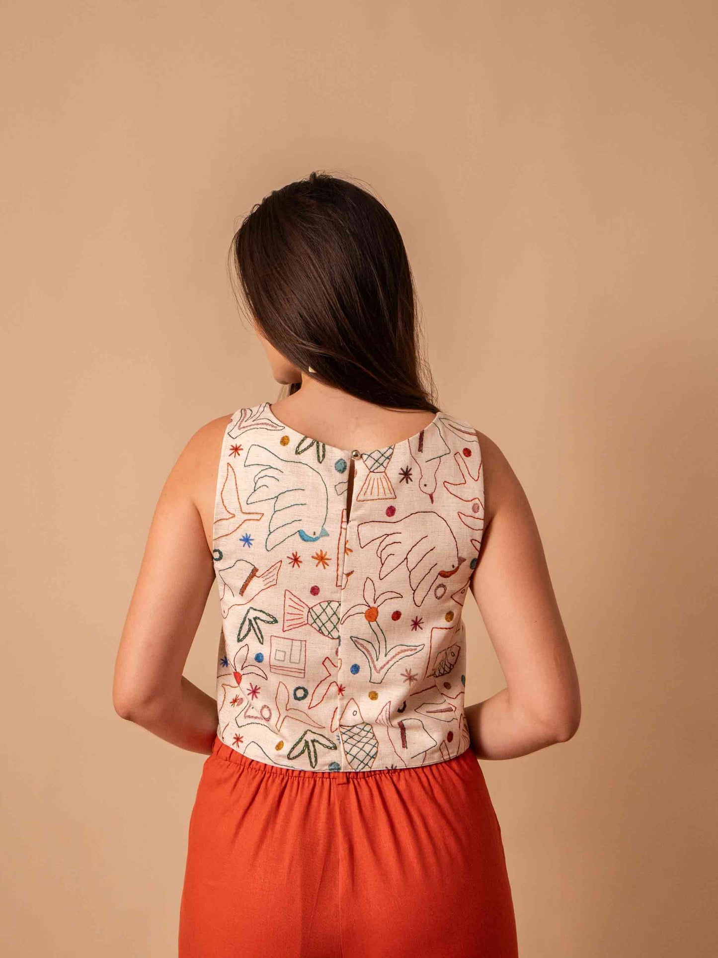 CROPPED MAYA DUPLA FACE | BORDADO