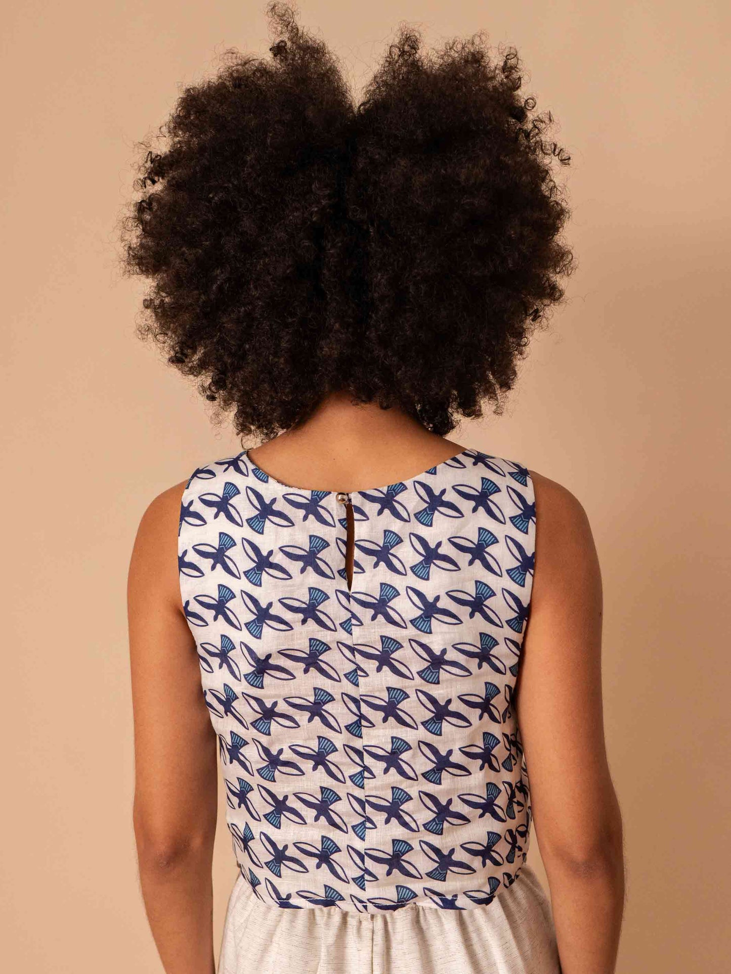 CROPPED MAYA LINHO 100% | PÁSSAROS
