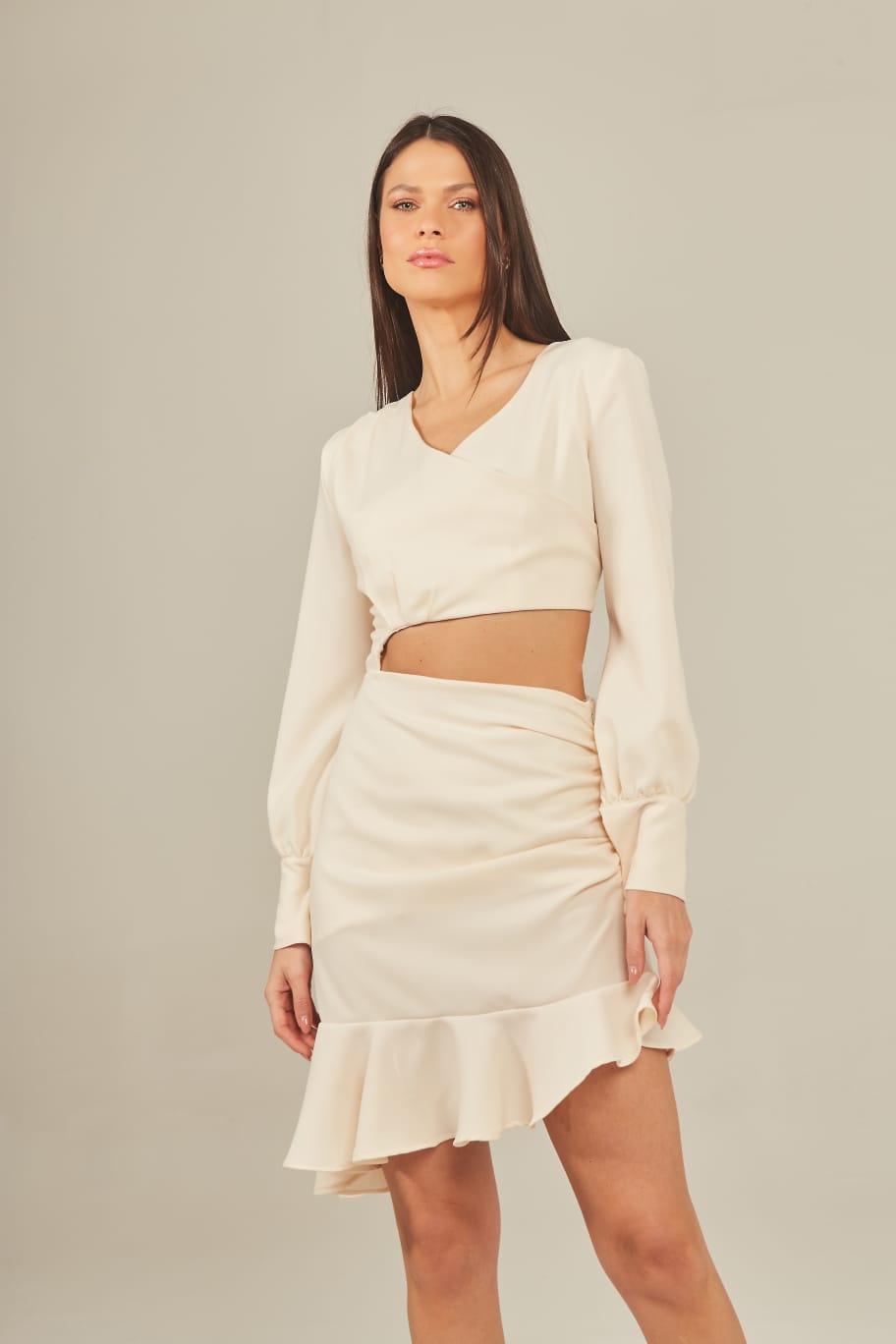 Vestido Babado Mini