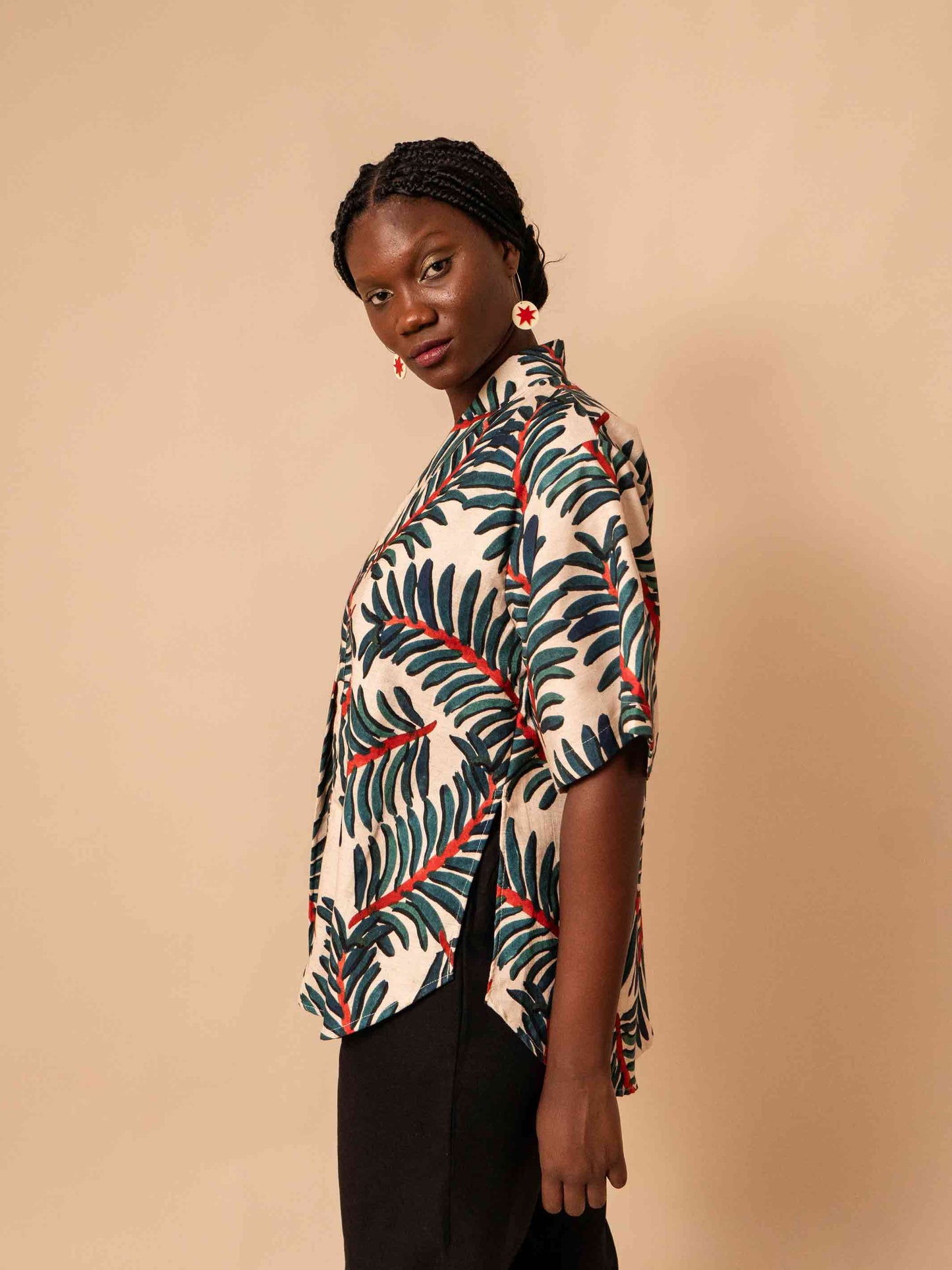 KIMONO ALGODÃO | PALMEIRA AZUL