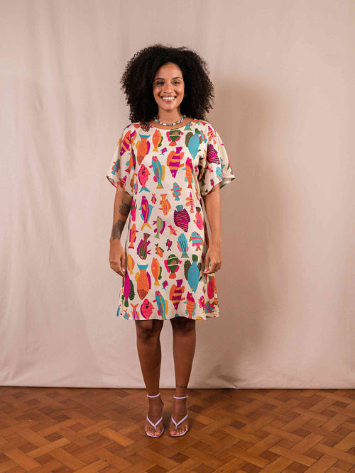 Vestido Raglan Peixes | Off