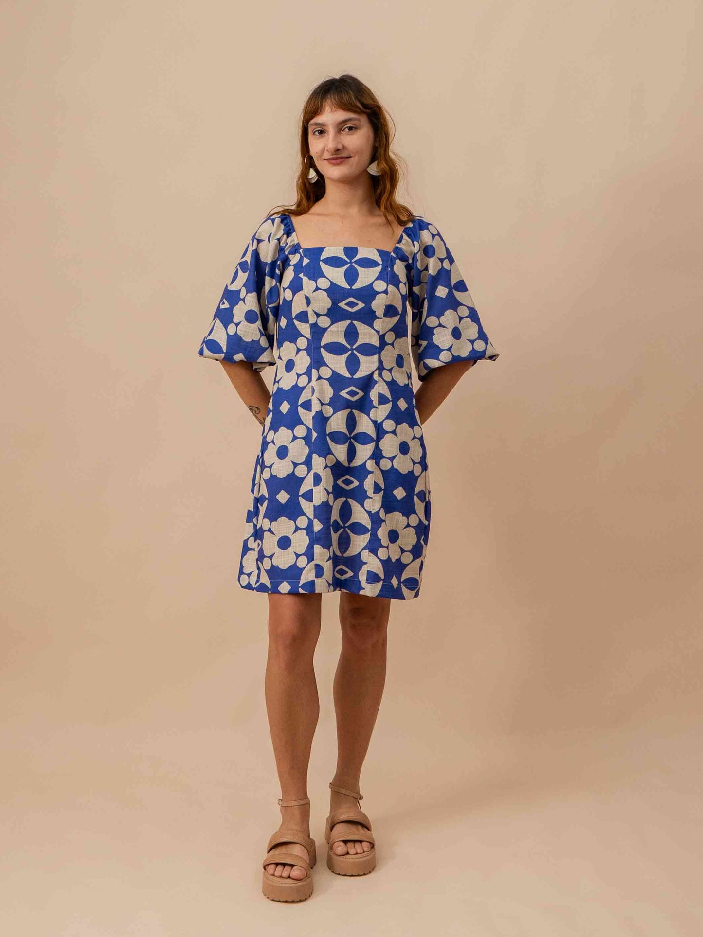 VESTIDO RITA | LADRILHO AZUL