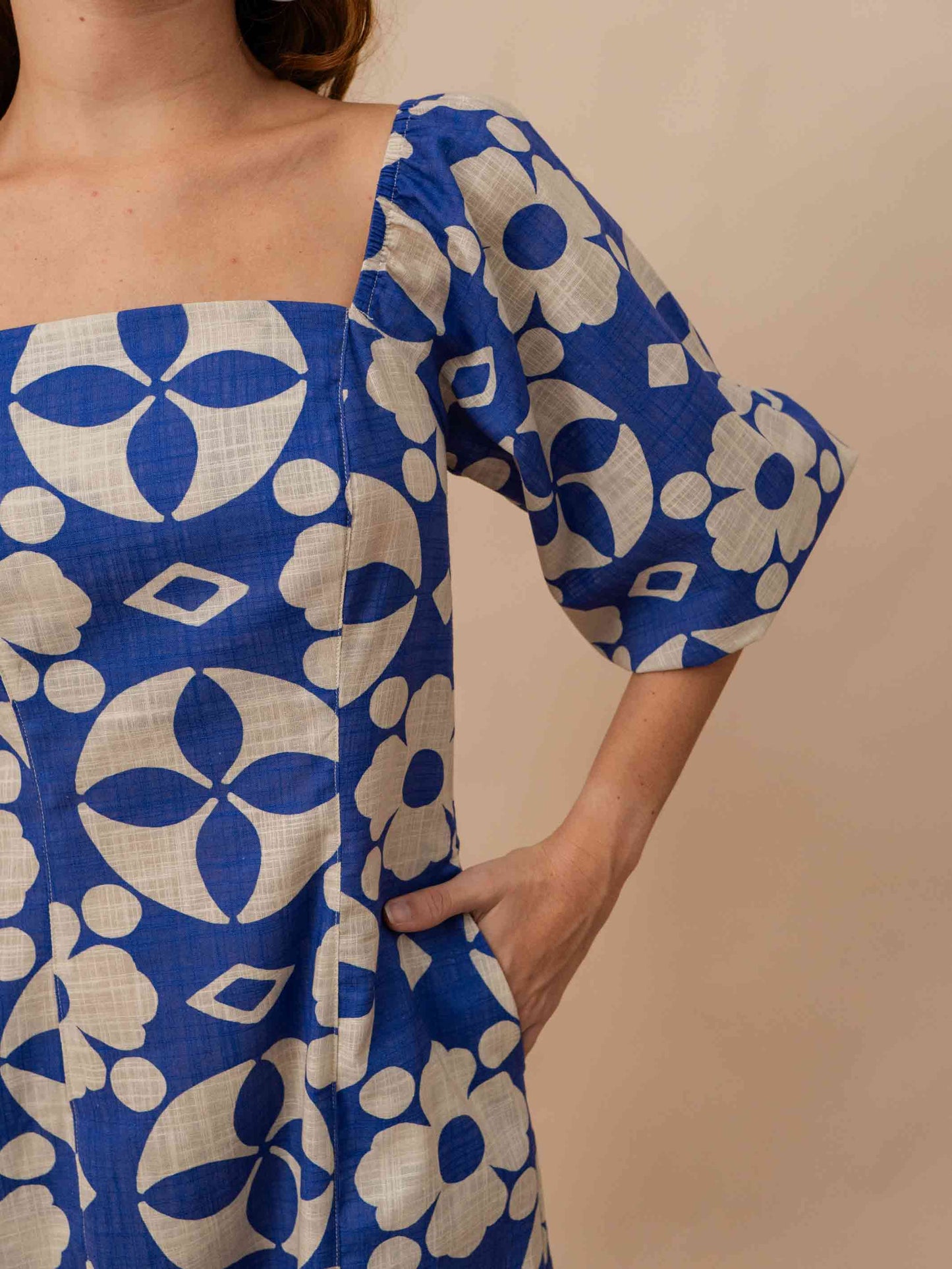 VESTIDO RITA | LADRILHO AZUL