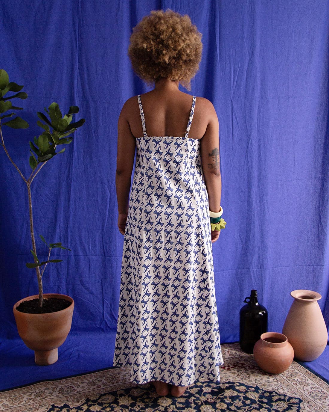 Vestido Gio Linho | Pássaros