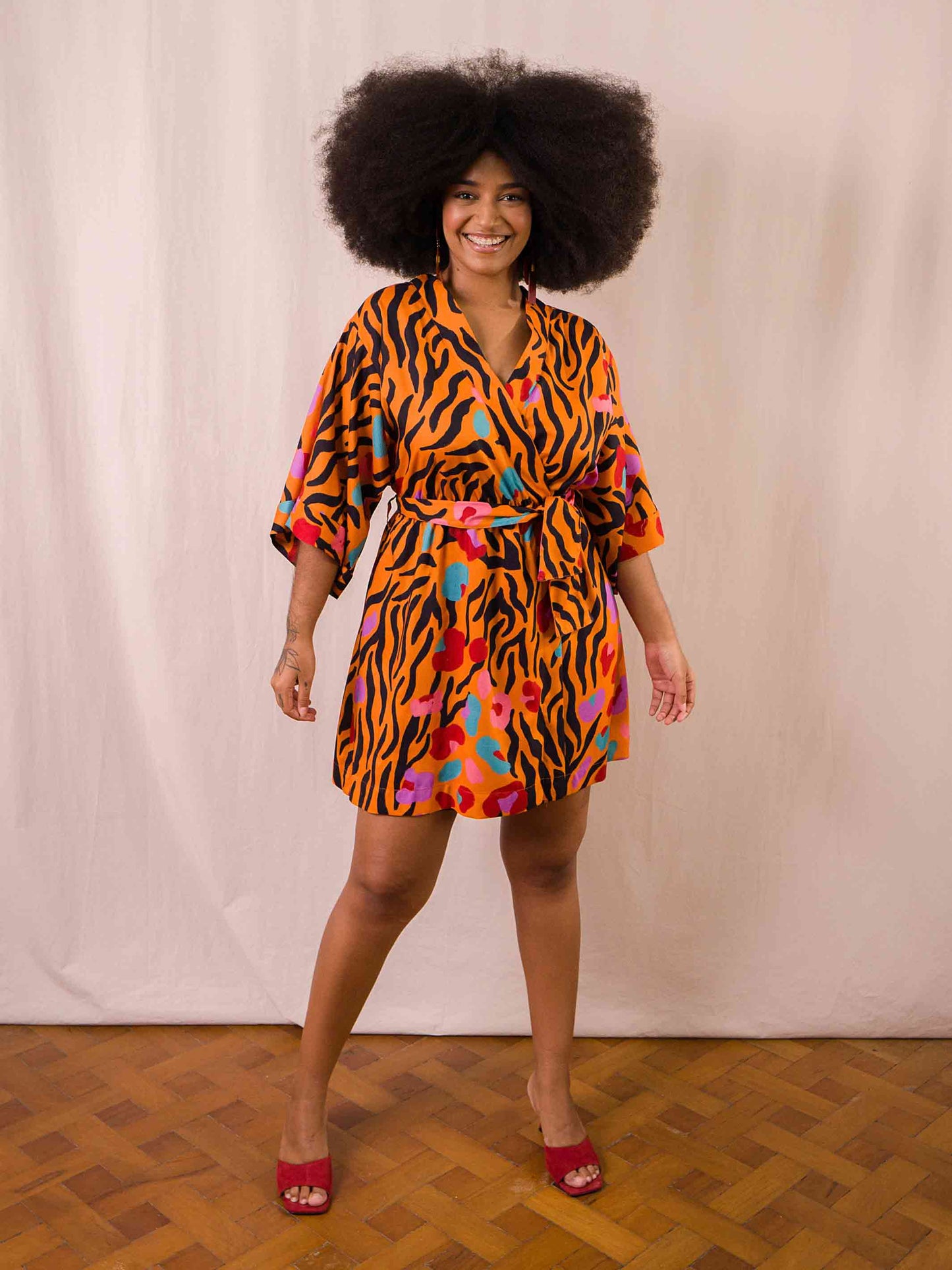 Vestido Kimono | Animal Print