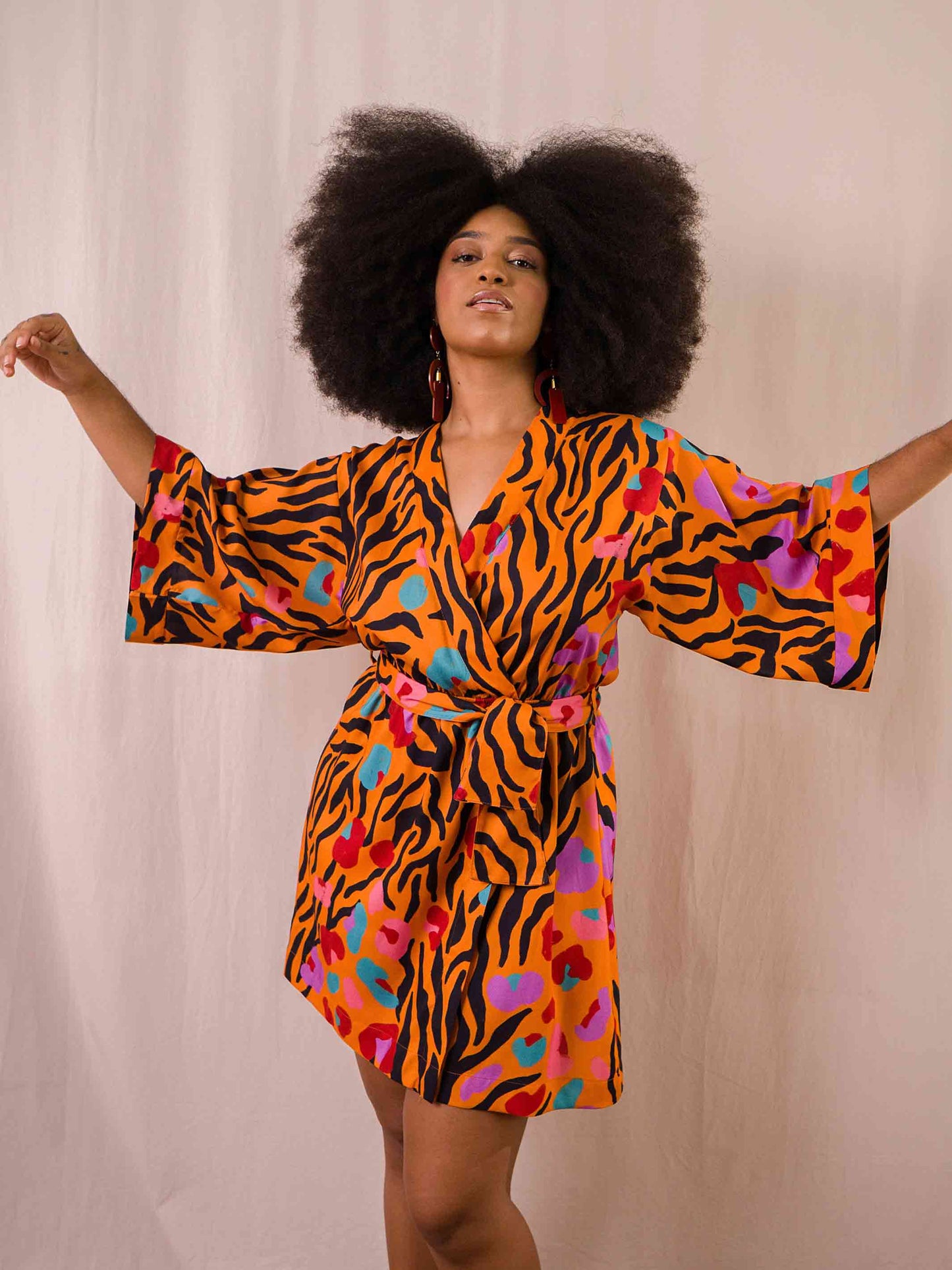 Vestido Kimono | Animal Print
