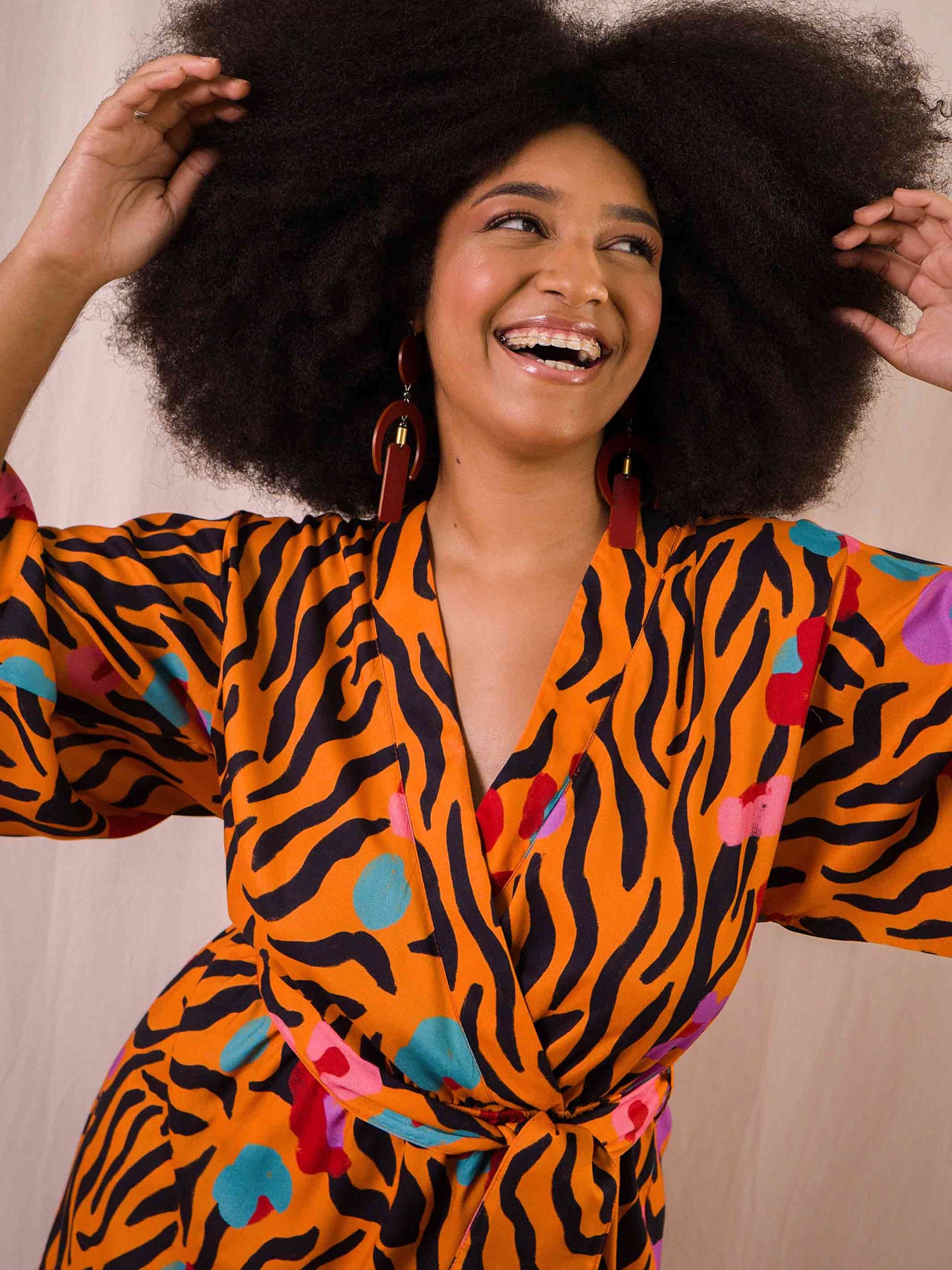 Vestido Kimono | Animal Print