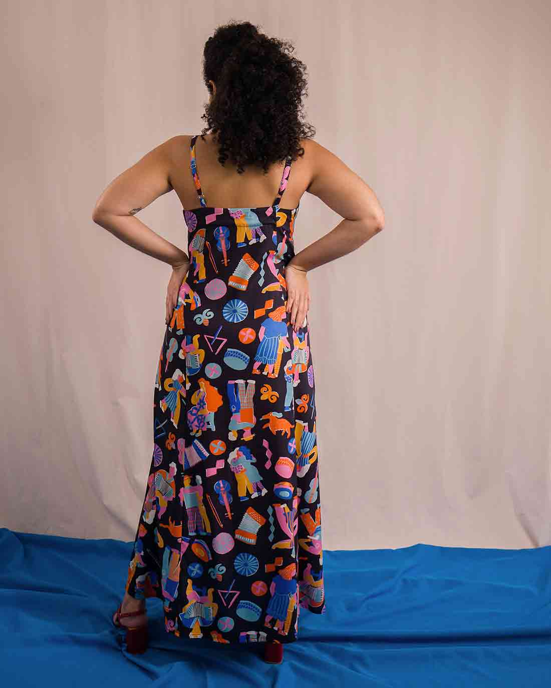 Vestido Gio Longuete | Forró Preto