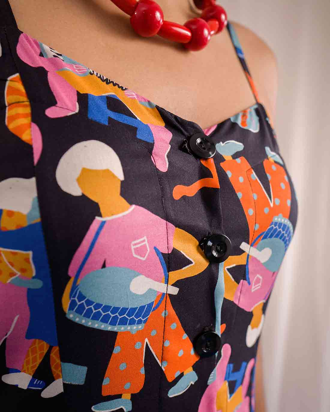 Vestido Gio Longuete | Forró Preto