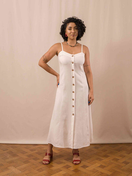 Vestido Gio Longuete | Linho