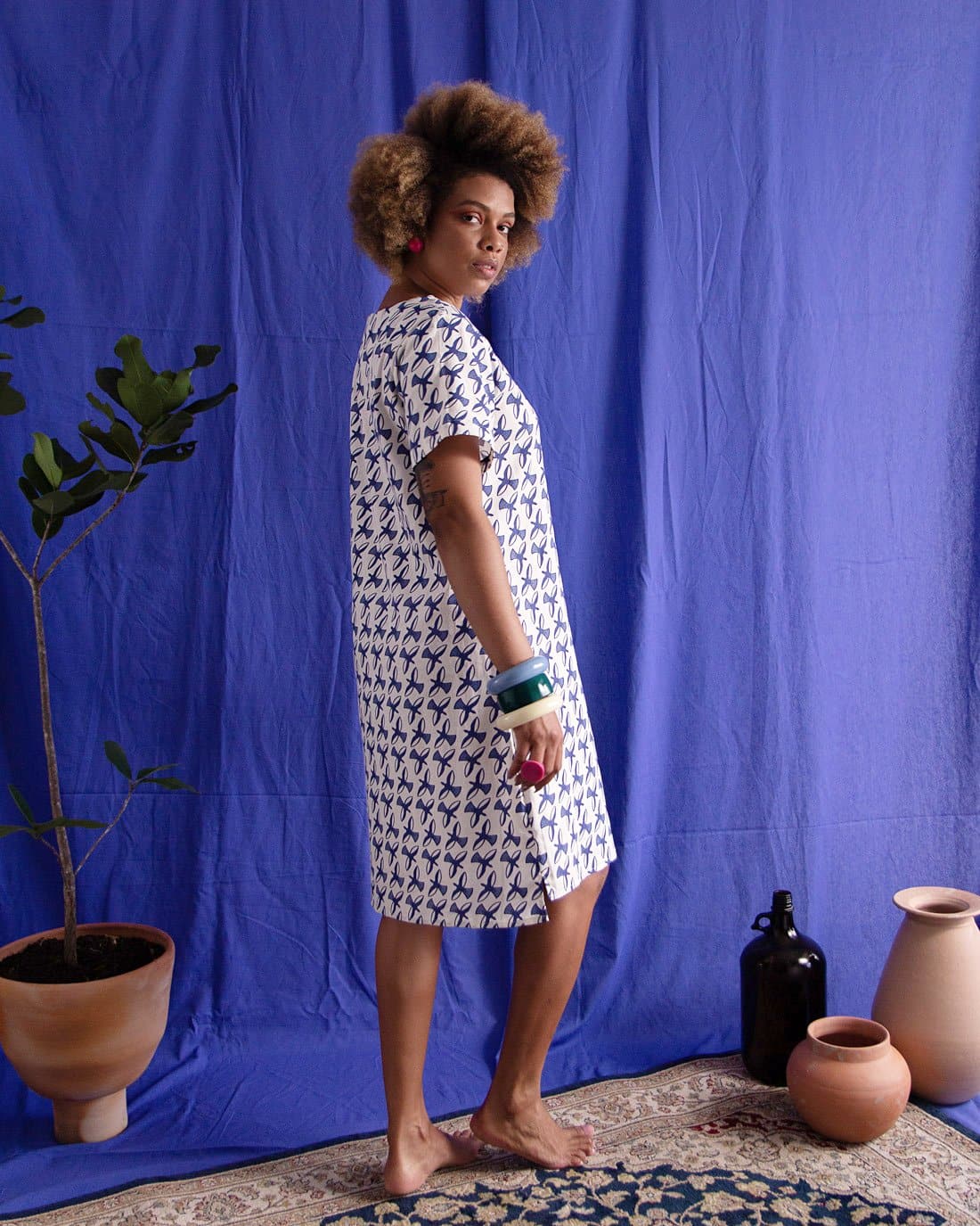 Vestido Malu Linho | Pássaros