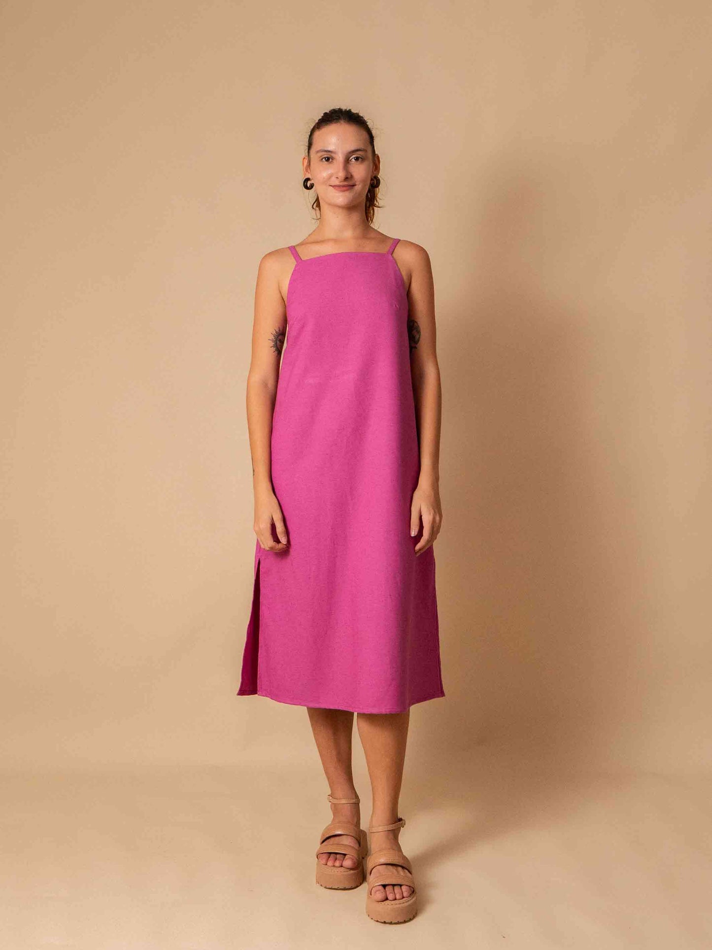VESTIDO TRAPÉZIO | ALGODÃO