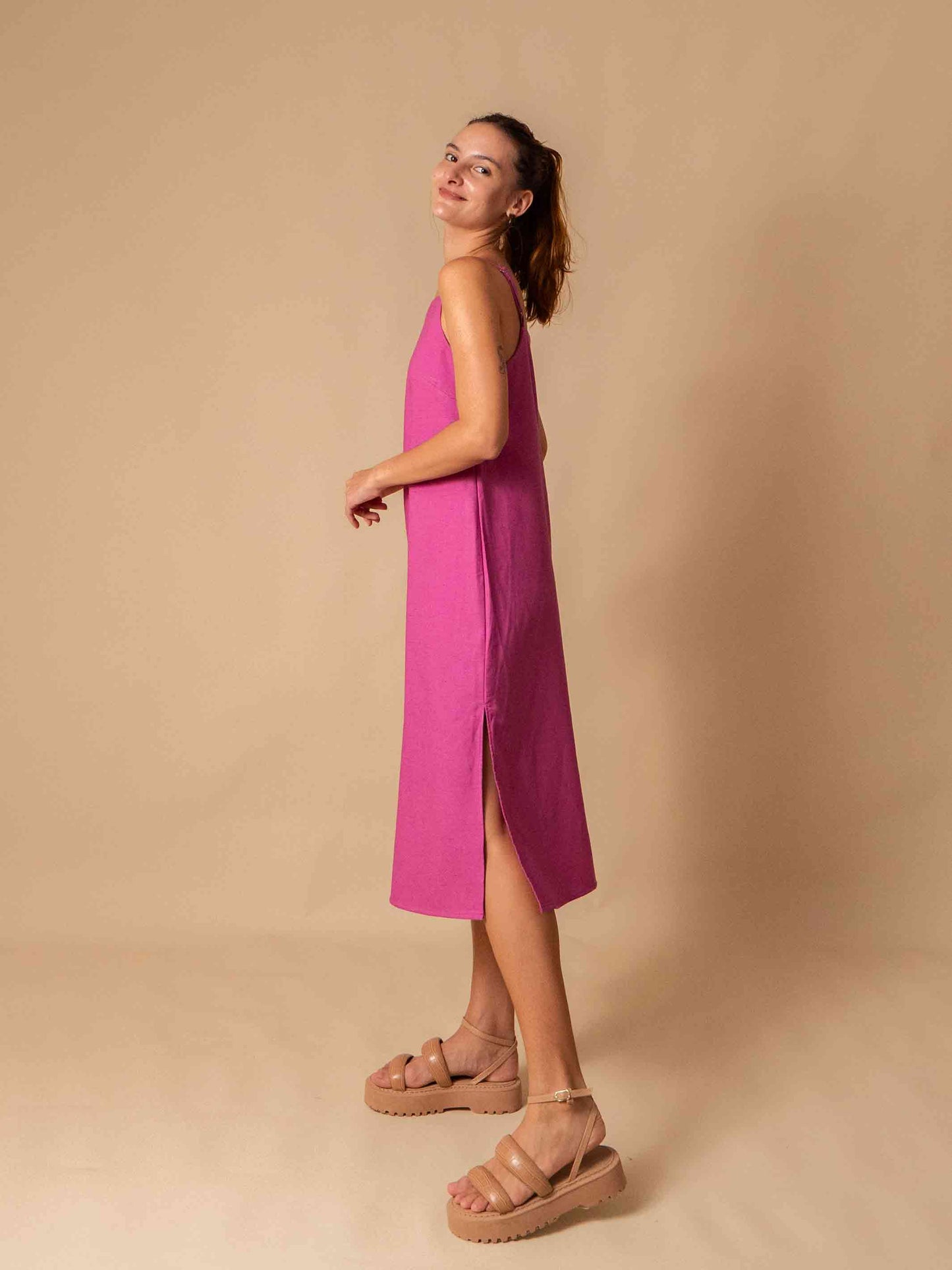 VESTIDO TRAPÉZIO | ALGODÃO