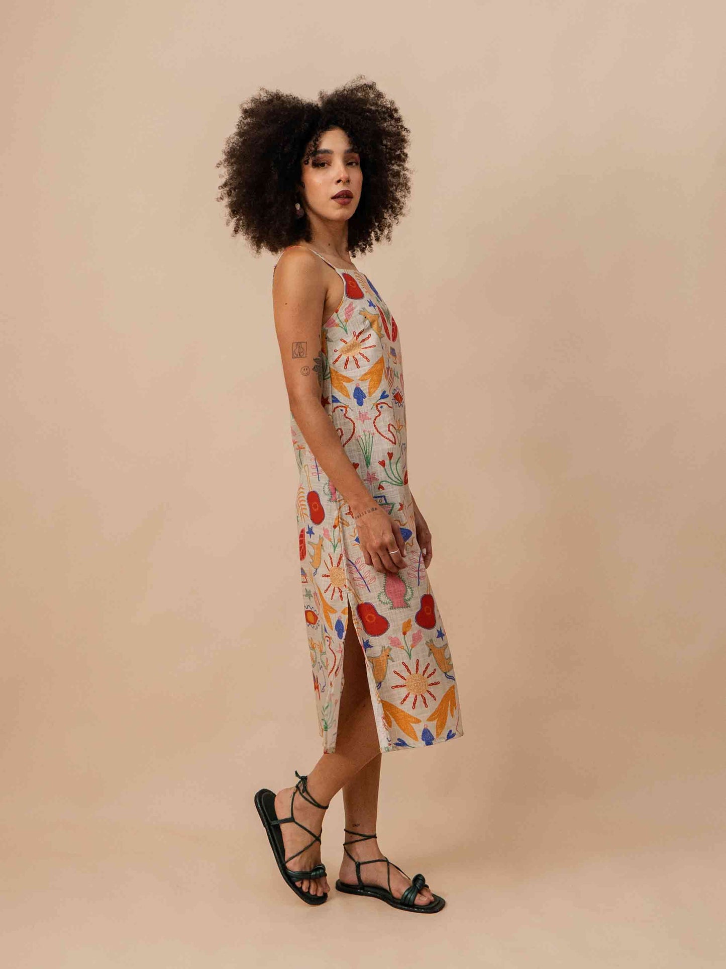 VESTIDO TRAPÉZIO | VIOLETA BORDADA