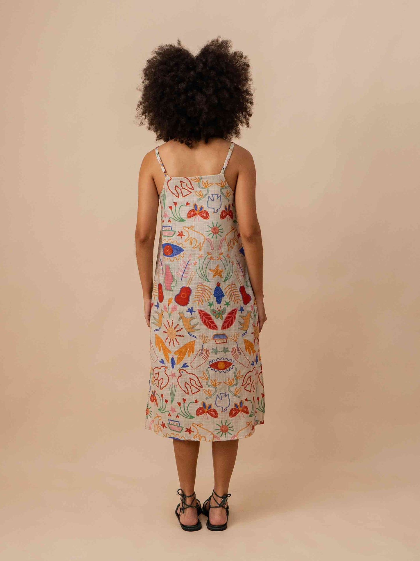 VESTIDO TRAPÉZIO | VIOLETA BORDADA