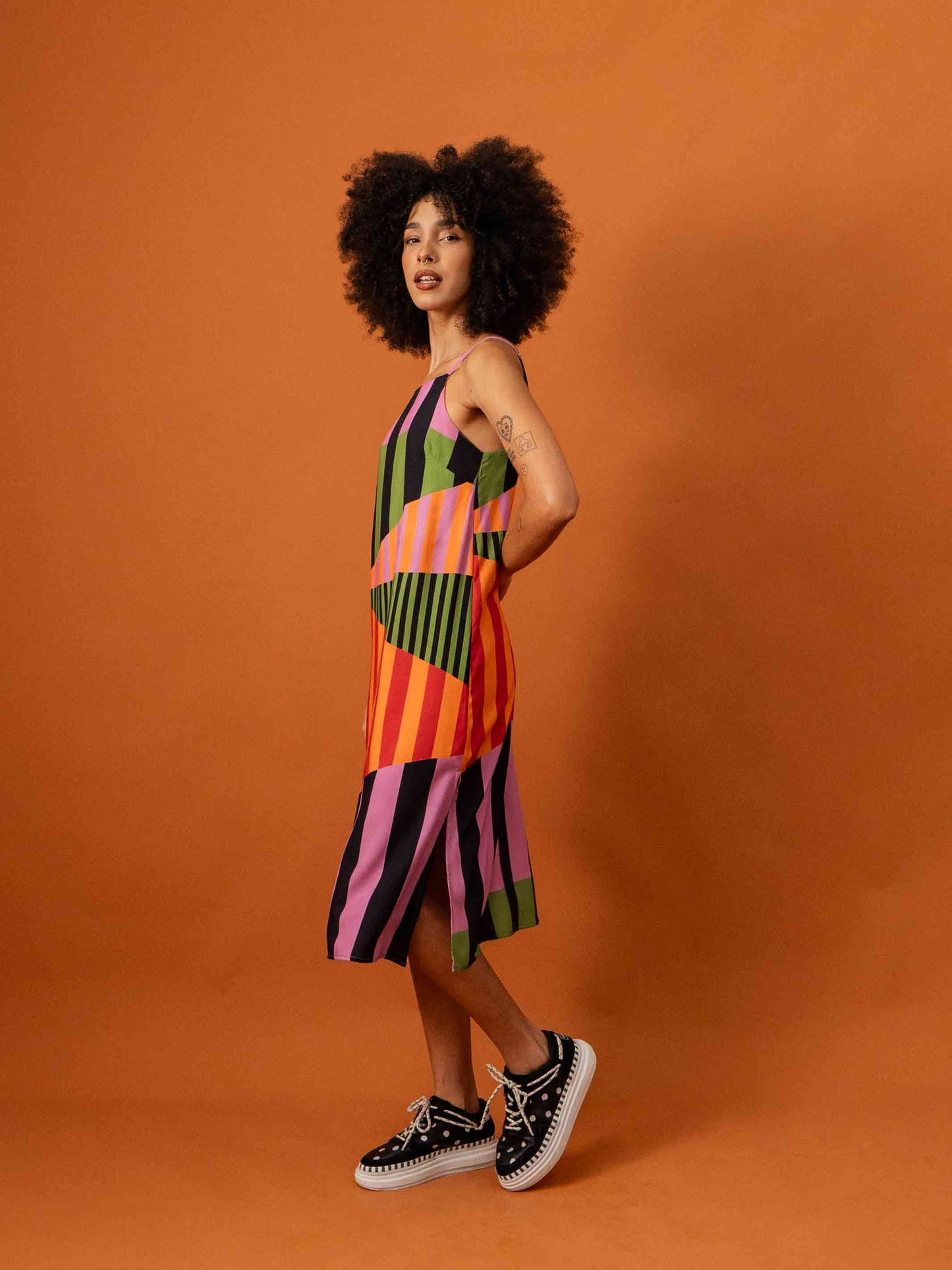 Vestido trapezio | Raios