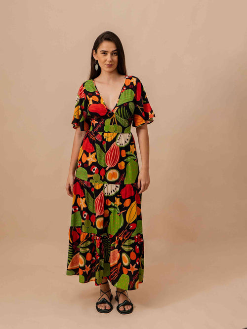 VESTIDO NINA LONGUETE | FRUTOS PRETO