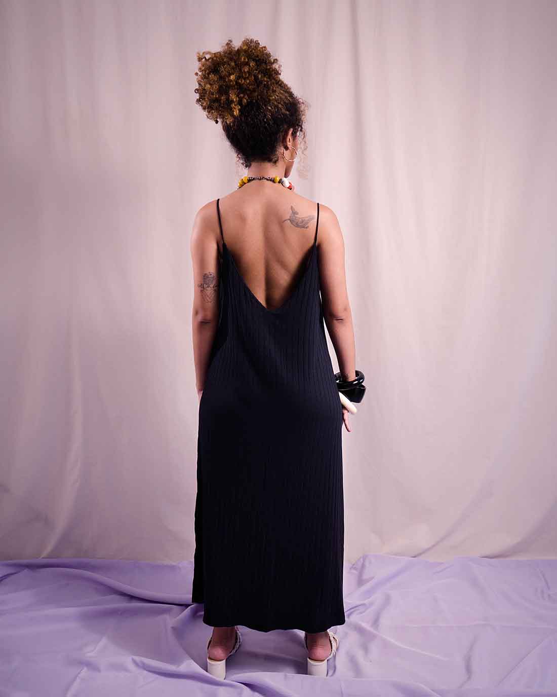 Vestido Hayla | Malha Canelada Sustentável