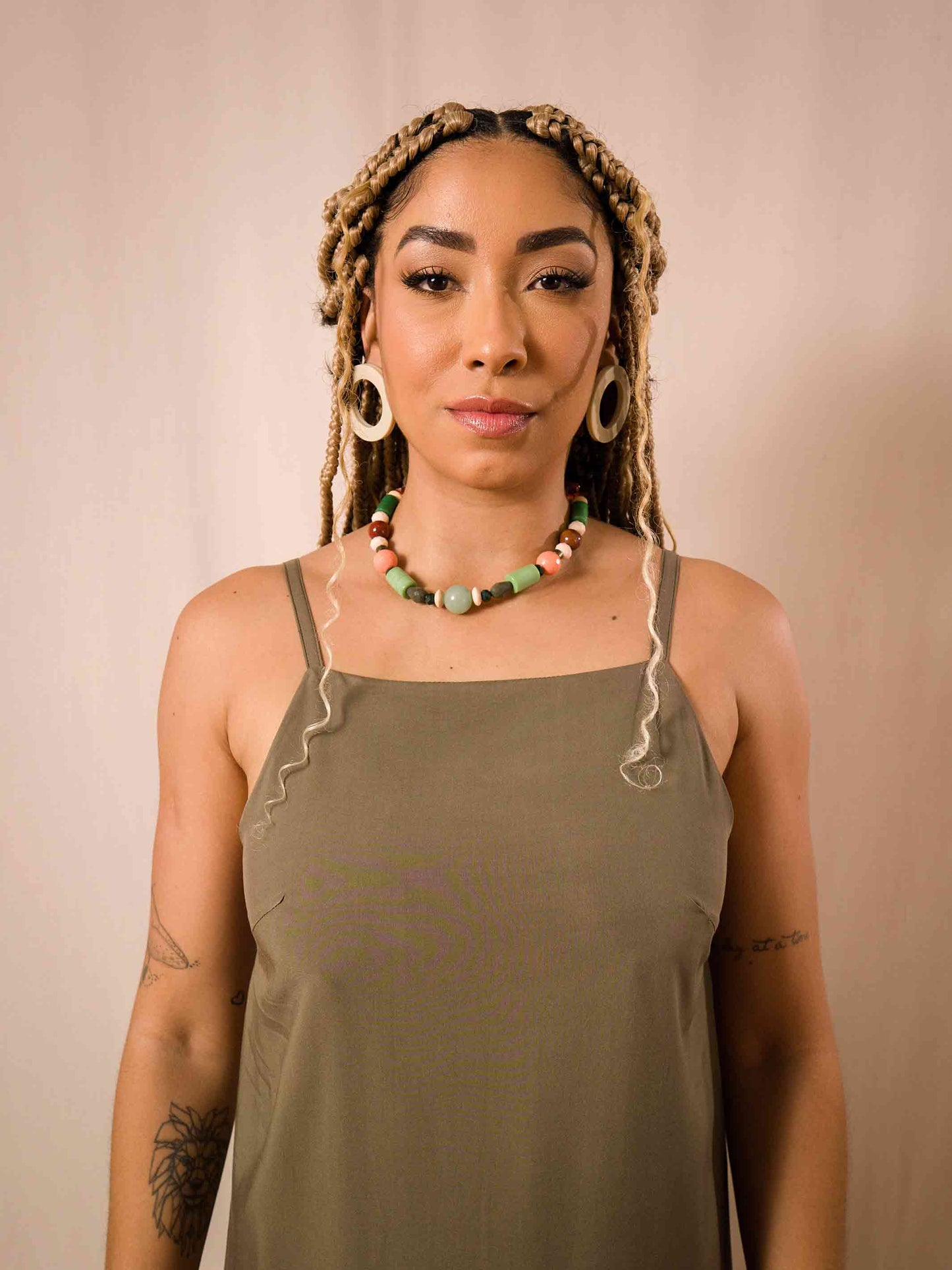 VESTIDO TRAPÉZIO | VERDE MUSGO