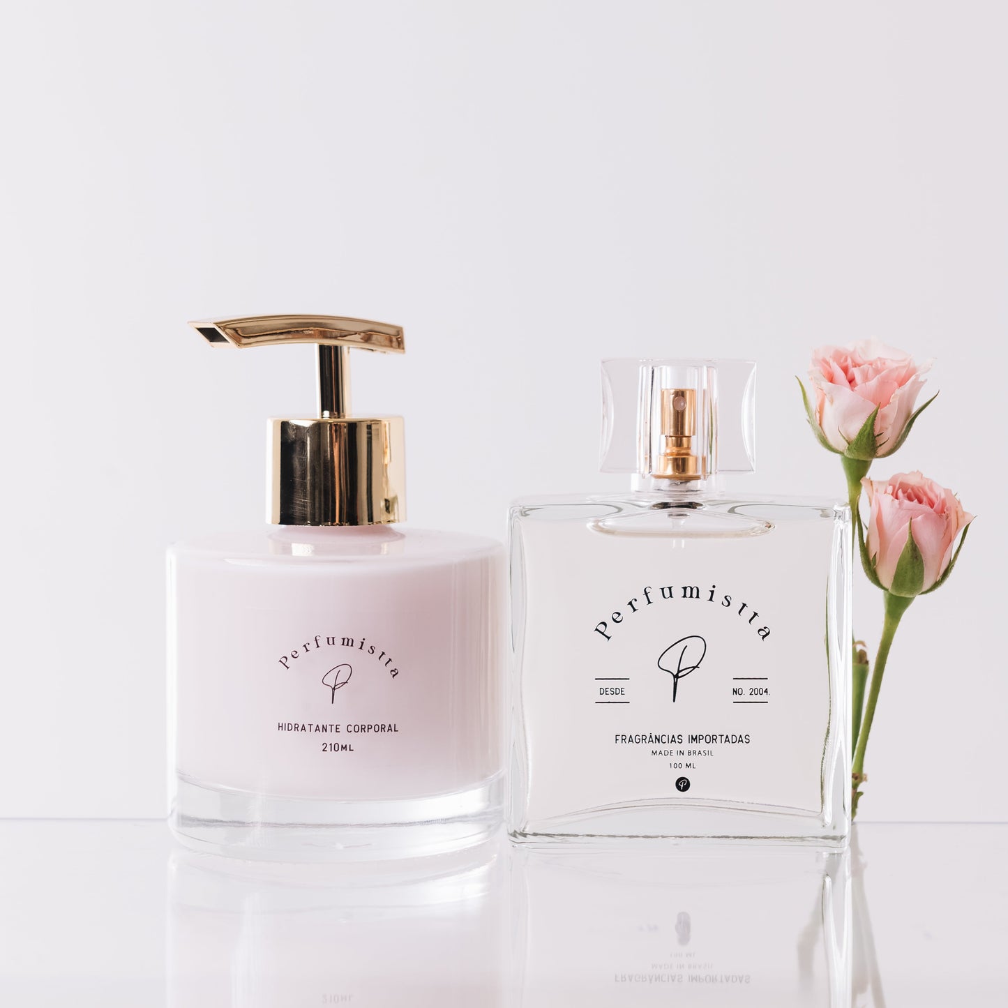 KIT Champagne Rosê, inspirado por 212 Vip Rose - Perfume + Hidratante