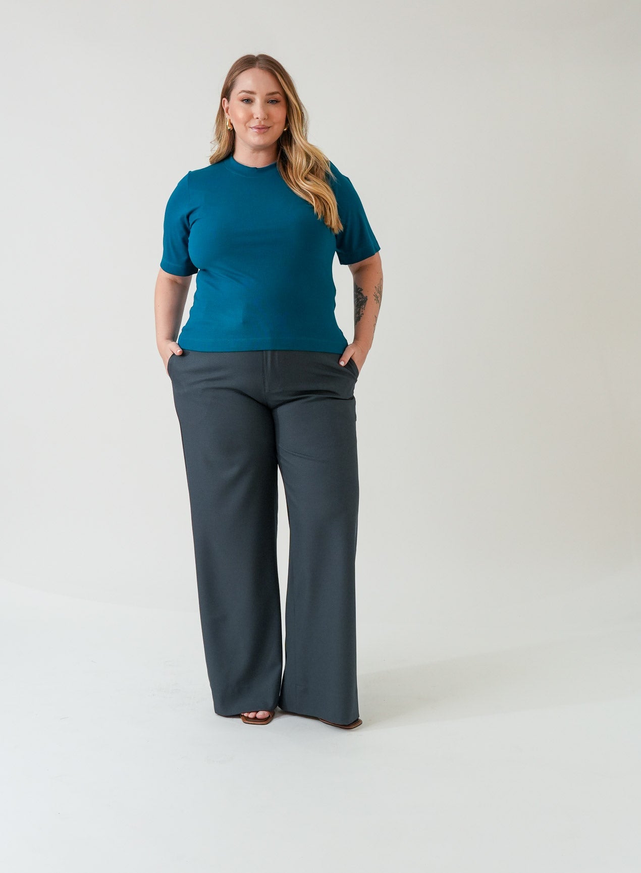 Blusa Bel - Azul Petróleo