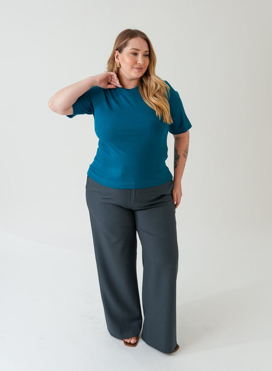 Blusa Bel - Azul Petróleo