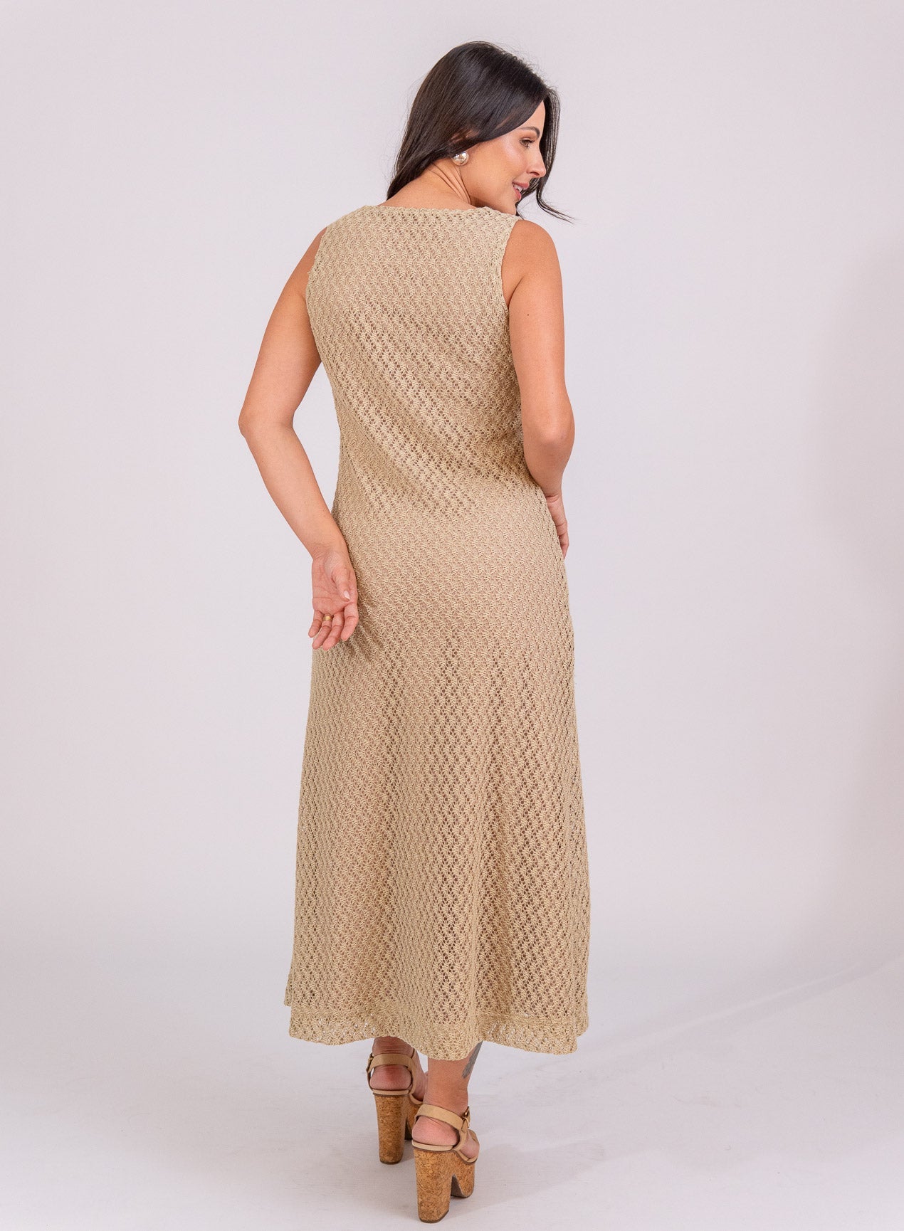 Vestido Alana - Bege