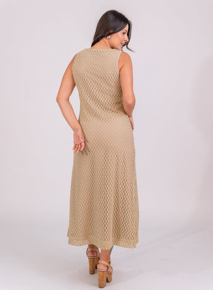 Vestido Alana - Bege