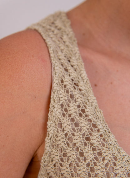 Vestido Alana - Bege