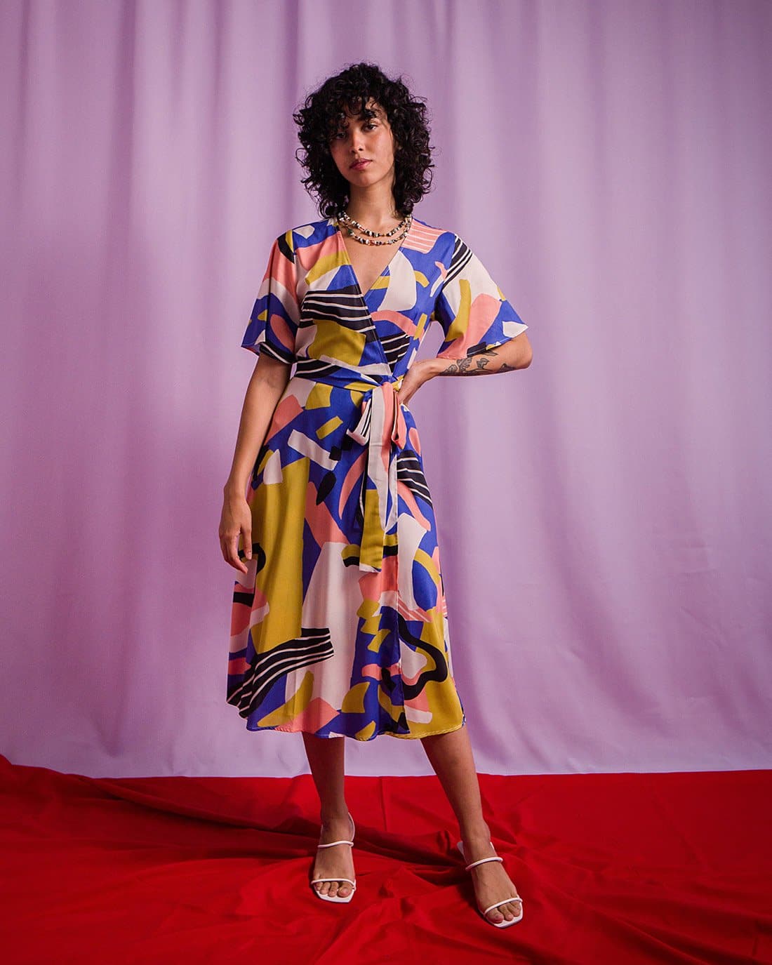 Vestido Transpassado | Fullgás Azul
