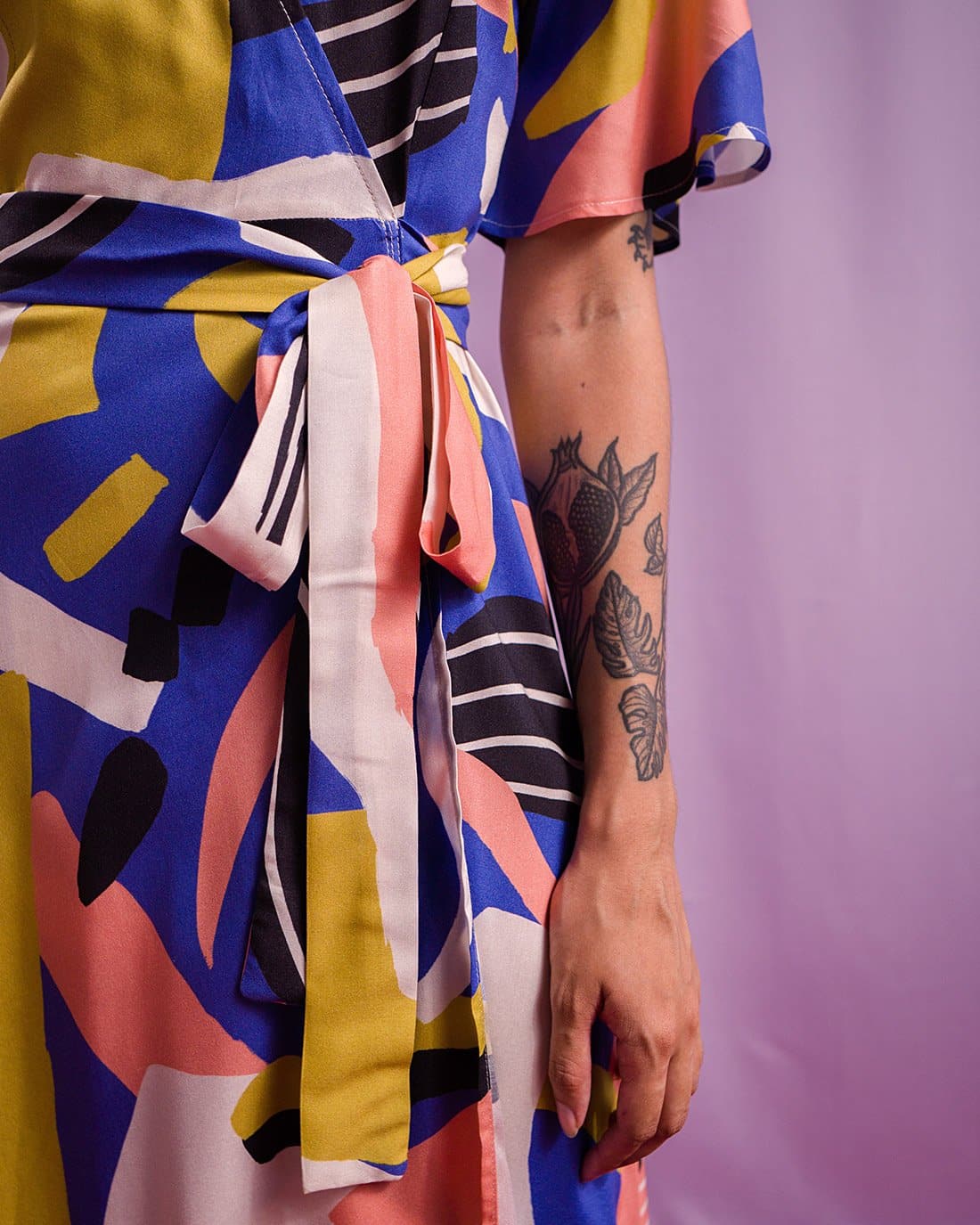 Vestido Transpassado | Fullgás Azul
