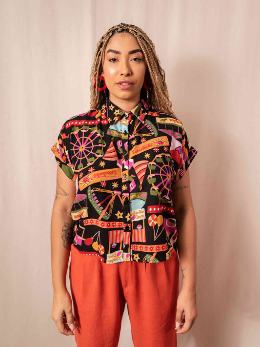 BLUSA BOTÕES | QUERMESSE